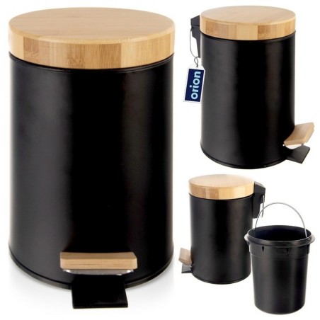 Metallist prügikast pedaaliga must MUST 3 l | FreshDesign.ee