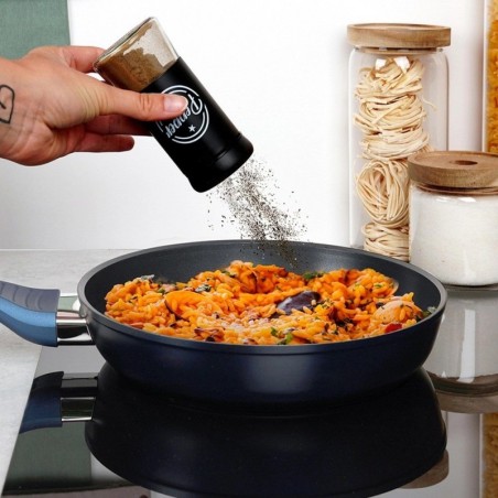 Soola-pipra loksutaja, must klaas, 2 tk. | FreshDesign.ee