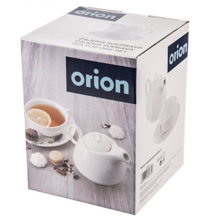 Teekann tassiga, valge portselan, MONA, 3 tk. | FreshDesign.ee