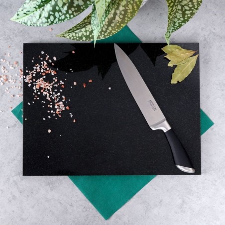 Mustast marmorist lõike- ja serveerimislaud 29x21 cm