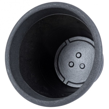 Plastikust aiapott, hall, ümmargune, 38x33 cm | FreshDesign.ee