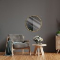Puidust seinapeegel kuldne ümmargune 40 cm | FreshDesign.ee