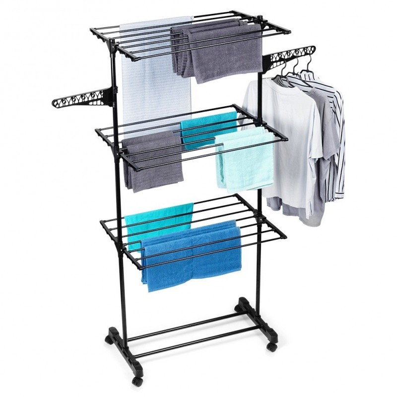 Must metallist vertikaalne pesukuivatusres... | FreshDesign.ee