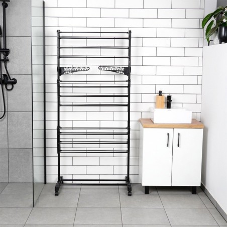 Must metallist vertikaalne pesukuivatusres... | FreshDesign.ee