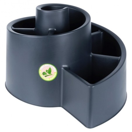 Aia lillepott plastikust must spiraal 53x4... | FreshDesign.ee