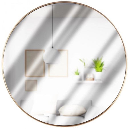 Kuldne ümmargune seinapeegel 50 cm | FreshDesign.ee