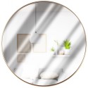 Kuldne ümmargune seinapeegel 50 cm | FreshDesign.ee