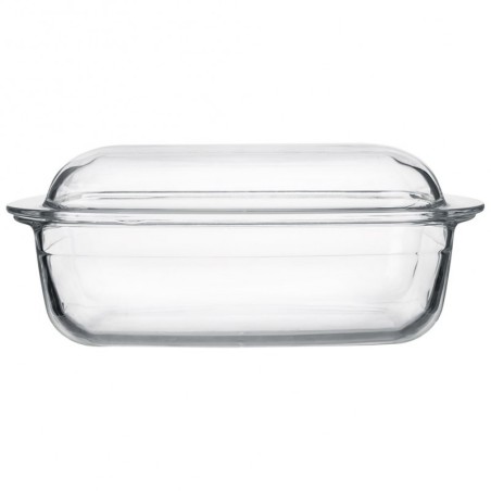 Klaasist ahjunõu kaanega 32,5x19x13 cm, 2,9 L | FreshDesign.ee