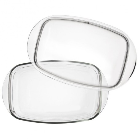 Klaasist ahjunõu kaanega 32,5x19x13 cm, 2,9 L | FreshDesign.ee