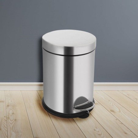 Terasest prügikast pedaaliga 3,2 l