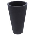 Plastikust aiapott, hall, ümmargune, 28x45 cm | FreshDesign.ee