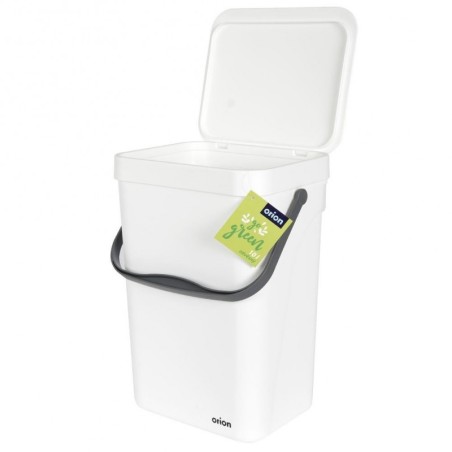 Rippuv prügikast valge 10 l