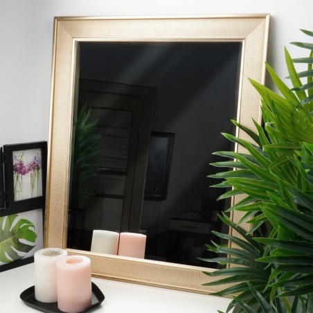 Ristkülikukujuline kuldne seinapeegel 49,5... | FreshDesign.ee