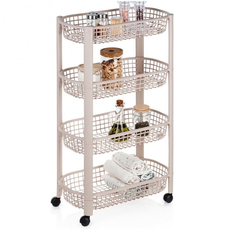 4-tasandiline ratastel riiul 46,5x26x79 cm | FreshDesign.ee