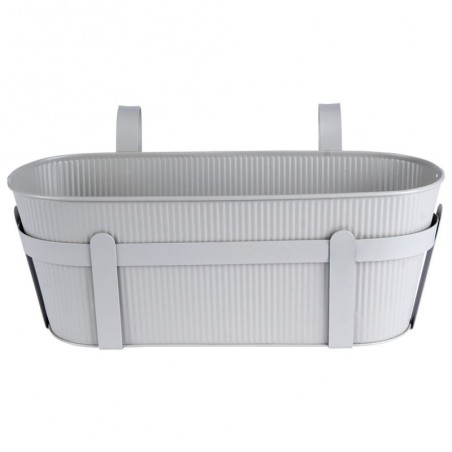 Metallist rõdu lillepott, hall, 37,5 cm | FreshDesign.ee