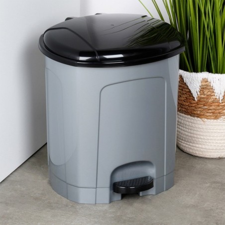 Pedaali prügikast plastik hall 11,5 l