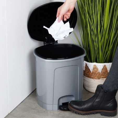 Pedaali prügikast plastik hall 11,5 l | FreshDesign.ee