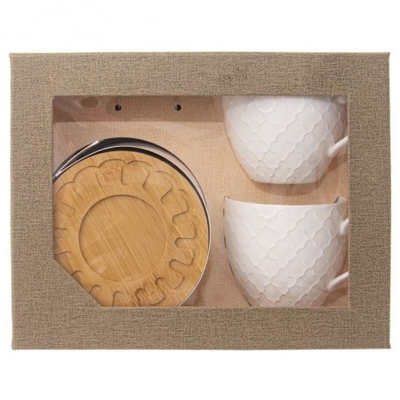 Valge portselanist tass alustassiga WHITEL... | FreshDesign.ee