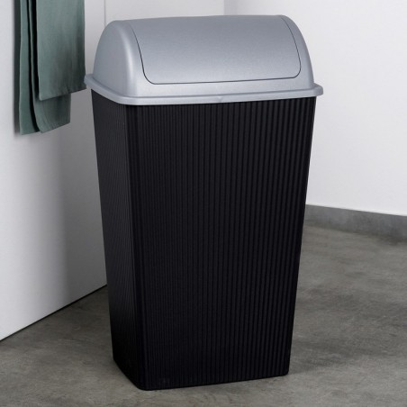 Plastikust prügikast must 38 l