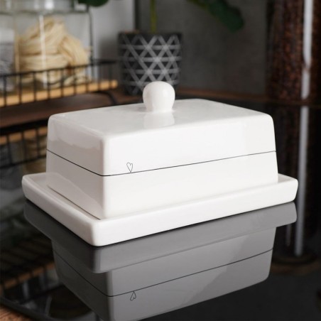 Keraamiline võinõu valge SÜDA | FreshDesign.ee