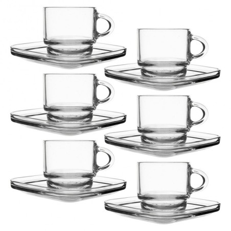 Klaastass alustassiga 75 ml 6 tk. | FreshDesign.ee