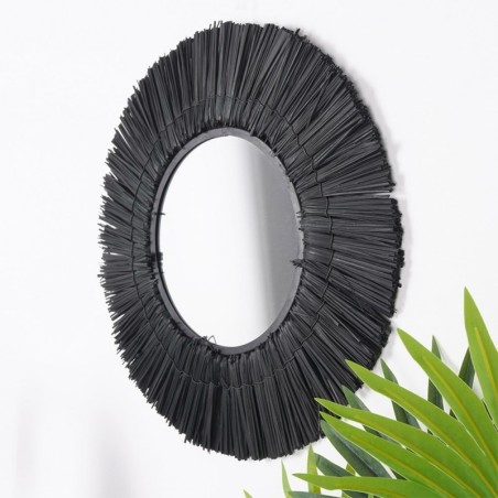 Seinapeegel must ümmargune 42 cm | FreshDesign.ee