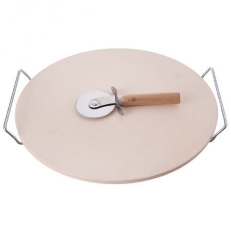 Fireclay pitsakivi aluse ja noaga, 3 tk | FreshDesign.ee