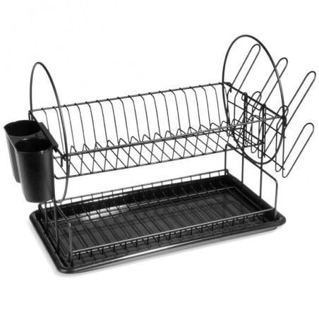 Nõudekuivatusrest must 51x23,5x33,5 cm | FreshDesign.ee