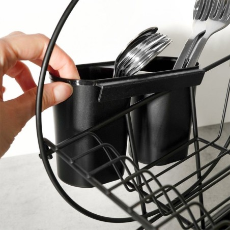 Nõudekuivatusrest must 51x23,5x33,5 cm | FreshDesign.ee