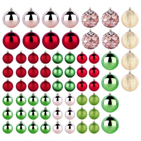 Purunematud jõulukaunistused punane roosa ... | FreshDesign.ee