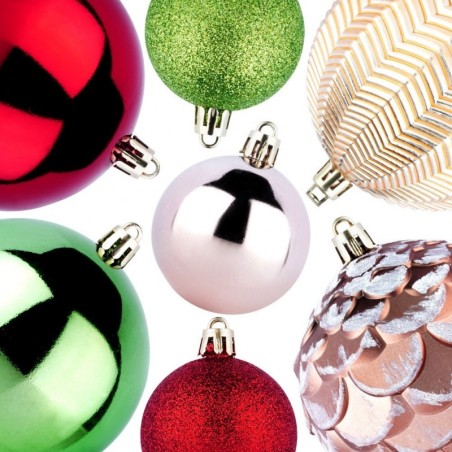 Purunematud jõulukaunistused punane roosa ... | FreshDesign.ee