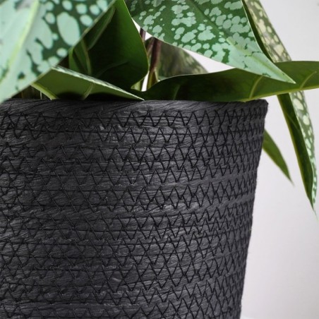 Punutud lillepoti kate, must, 23x22 cm | FreshDesign.ee