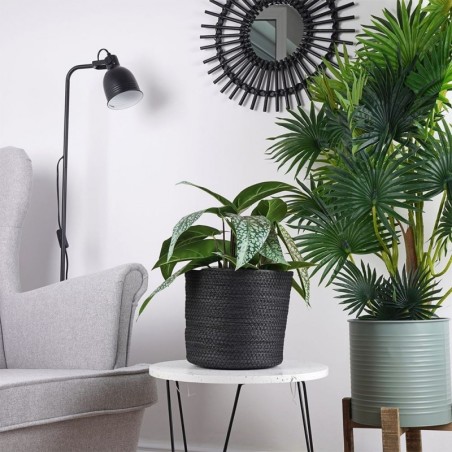 Punutud lillepoti kate, must, 23x22 cm | FreshDesign.ee