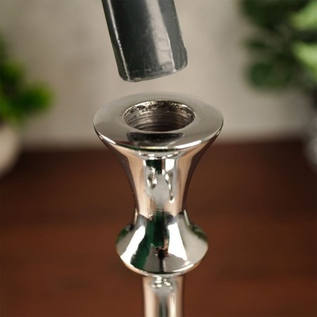 Alumiiniumist küünlajalg hõbedane 40 cm | FreshDesign.ee