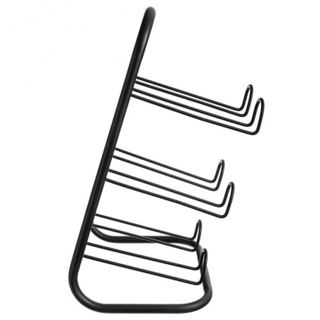 Veiniriiul metallist must 6 pudelit 22,5x39 cm | FreshDesign.ee