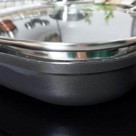 GRANDE kandiline klaasist kaas 27x27 cm | FreshDesign.ee