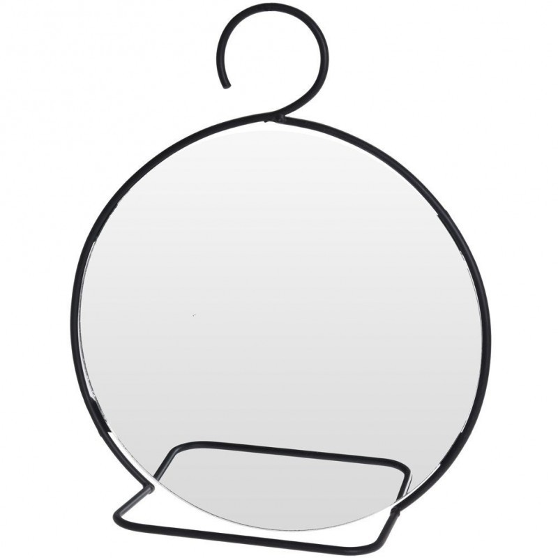 Seinapeegel must ümmargune 26 cm | FreshDesign.ee
