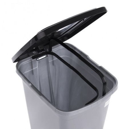 Plastikust pedaaliga prügikast, kitsas, 15 l
