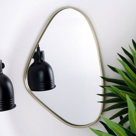 Kuldne seinapeegel 28x40 cm