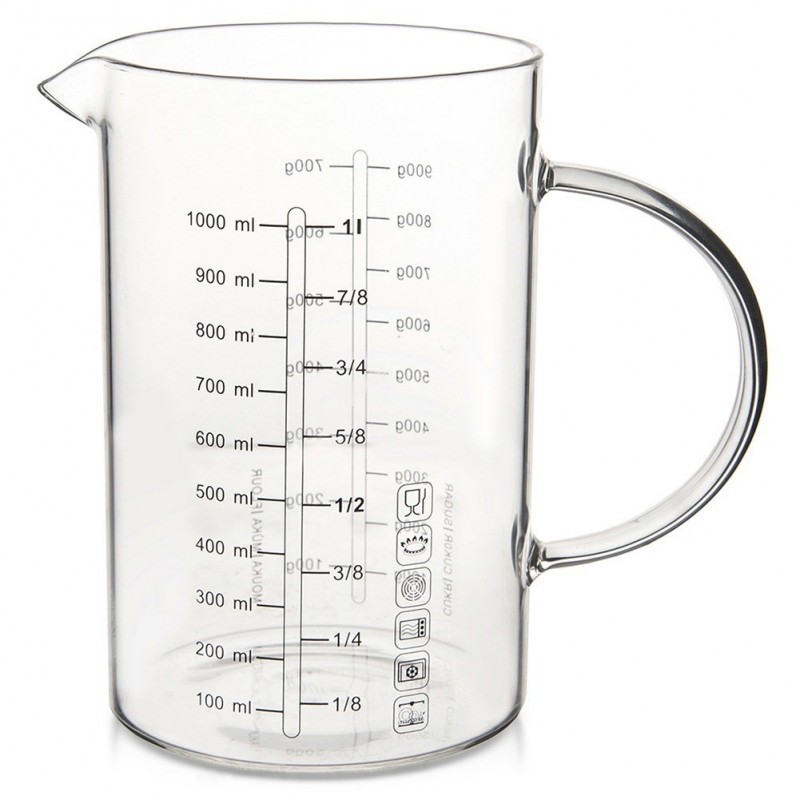 Klaasist köögi mõõtetops 1 l | FreshDesign.ee