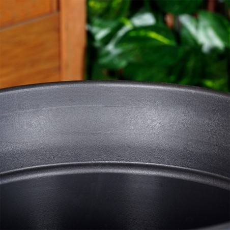 Plastikust aiapott must ümmargune 38x34 cm | FreshDesign.ee