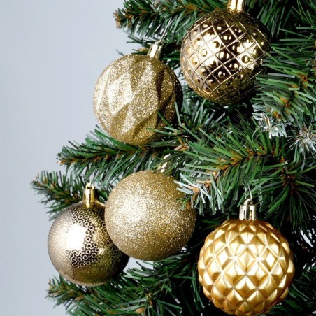 Purunemiskindlad jõuluehted, kuld, 6 cm, 35 tk.