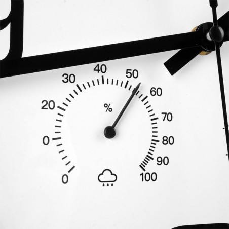 Valge seinakell termomeetri ja hügromeetri... | FreshDesign.ee