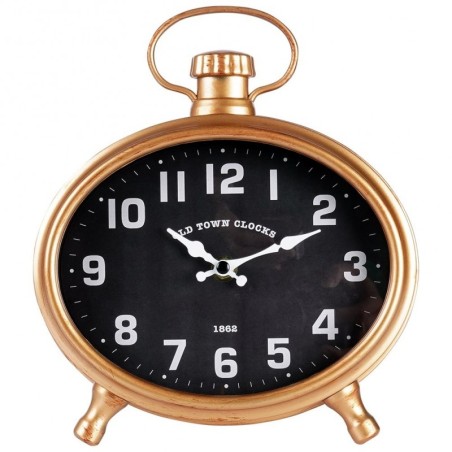 Seinakell kuldne must äratuskell 20,5x24 cm | FreshDesign.ee