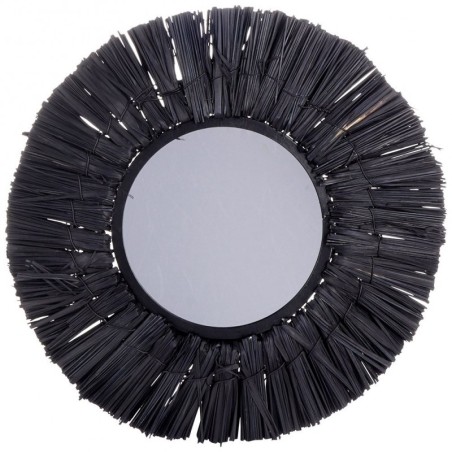 Seinapeegel must ümmargune 32 cm | FreshDesign.ee