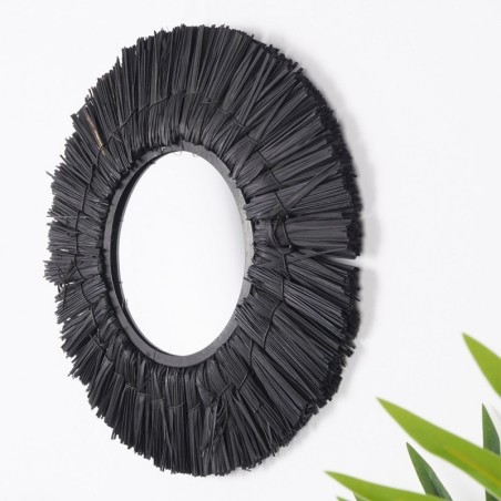 Seinapeegel must ümmargune 32 cm | FreshDesign.ee