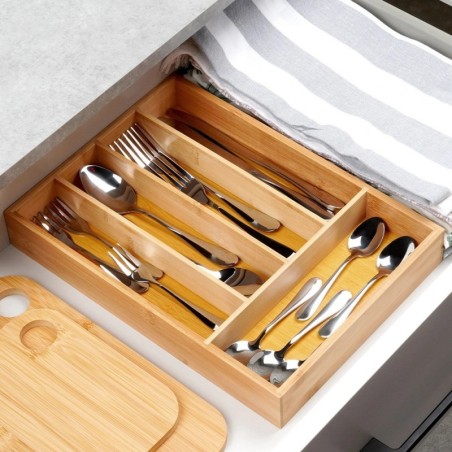 Bambusest söögiriistade vahetükk sahtlile 25x35 cm