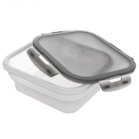 Toidunõu kokkupandav silikoon kaane ja tihendiga KEMP 1 l
