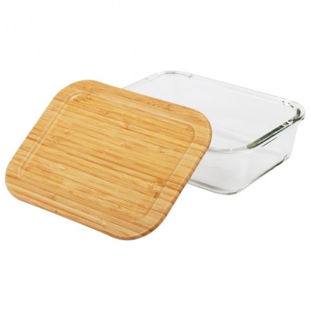 Toiduanum klaas bambusest kaane ja tihendi... | FreshDesign.ee