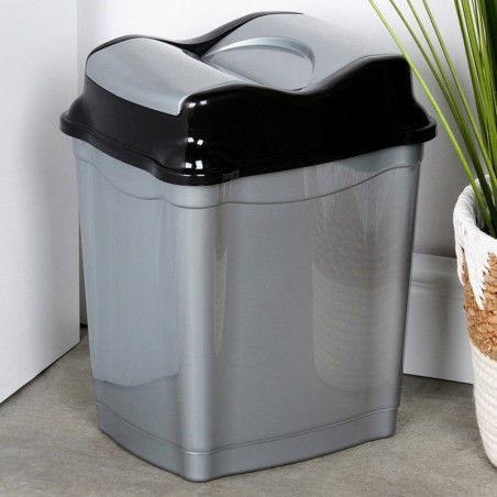 Plastikust prügikast hall 16 l